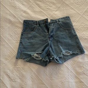 Distressed Jean Shorts